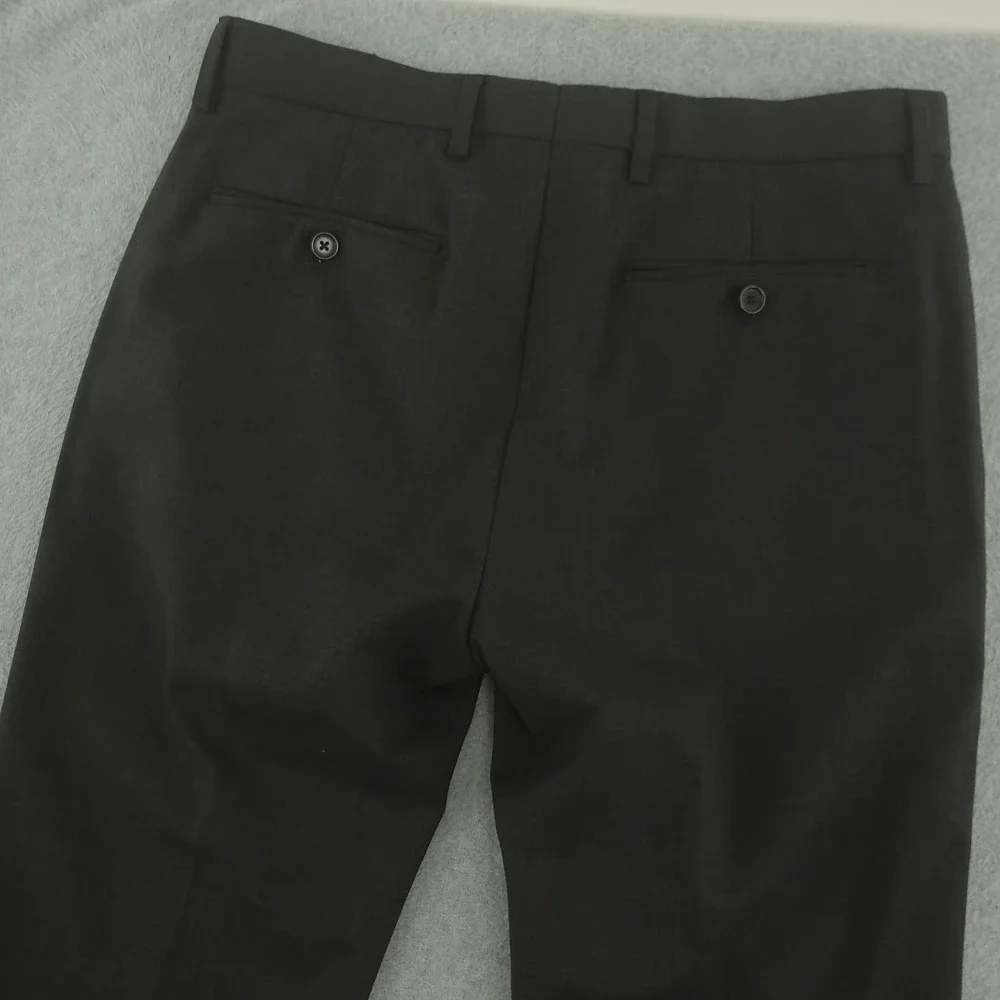Banana Republic‎ Dress Pants Mens 30x30 Gray Wool Tailored Slim Fit Formal
